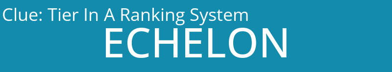 Tier In A Ranking System