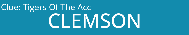 Tigers Of The Acc