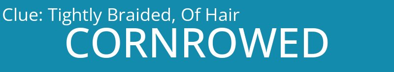 Tightly Braided, Of Hair