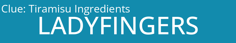 Tiramisu Ingredients