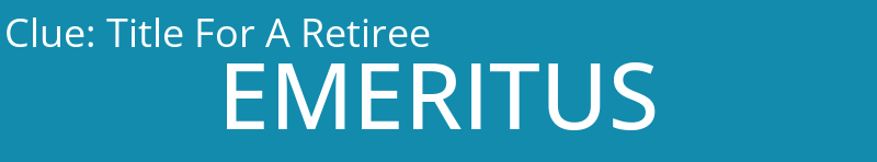 Title For A Retiree