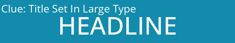 Title Set In Large Type