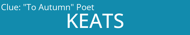"To Autumn" Poet