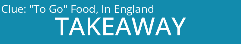 "To Go" Food, In England