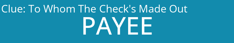 To Whom The Check's Made Out