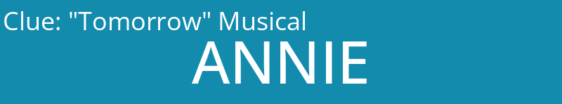 "Tomorrow" Musical