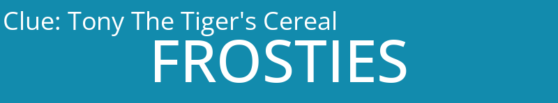 Tony The Tiger's Cereal