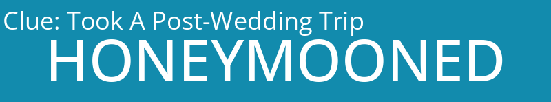 Took A Post-Wedding Trip