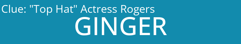 "Top Hat" Actress Rogers