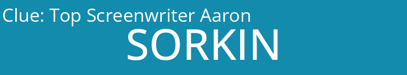 Top Screenwriter Aaron