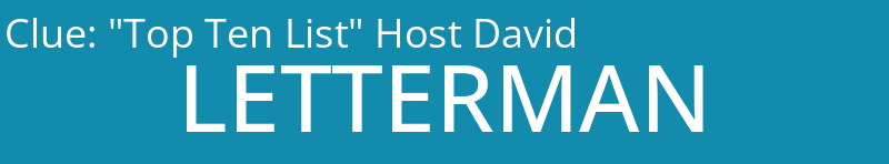 "Top Ten List" Host David