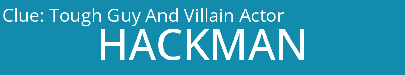 Tough Guy And Villain Actor