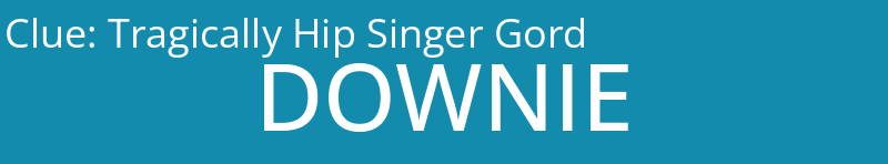 Tragically Hip Singer Gord