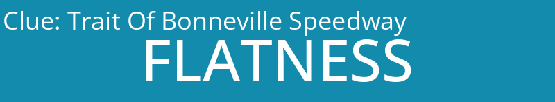 Trait Of Bonneville Speedway