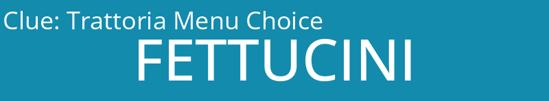 Trattoria Menu Choice
