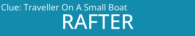 Traveller On A Small Boat