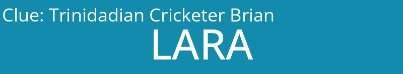 Trinidadian Cricketer Brian