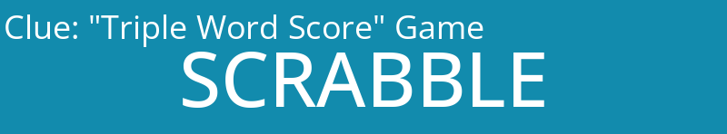 "Triple Word Score" Game