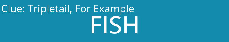 Tripletail, For Example