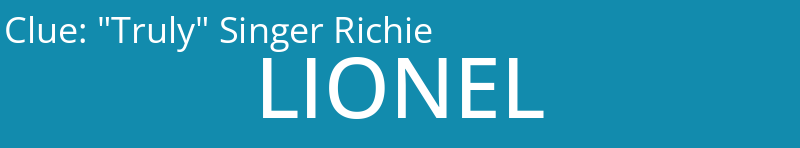 "Truly" Singer Richie