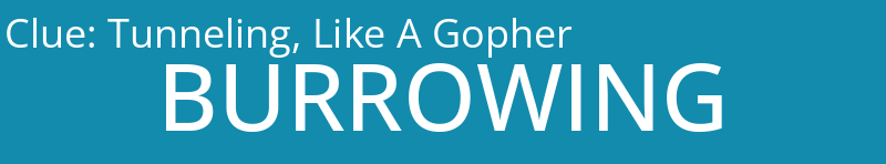 Tunneling, Like A Gopher