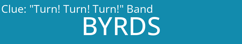 "Turn! Turn! Turn!" Band