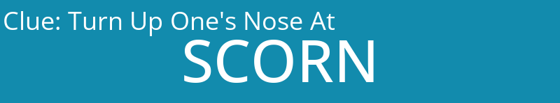 Turn Up One's Nose At