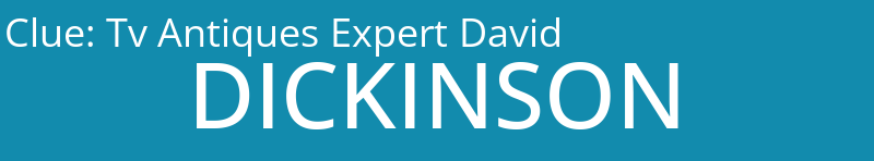 Tv Antiques Expert David