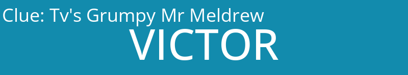 Tv's Grumpy Mr Meldrew