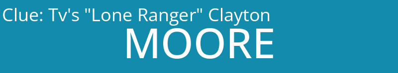 Tv's "Lone Ranger" Clayton
