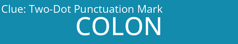 Two-Dot Punctuation Mark