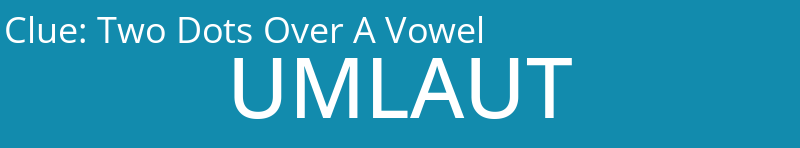 Two Dots Over A Vowel