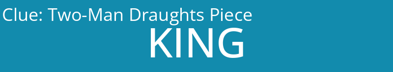 Two-Man Draughts Piece