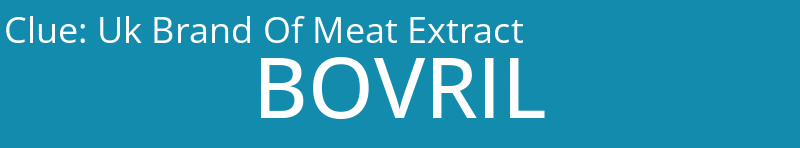 Uk Brand Of Meat Extract