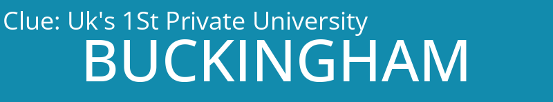 Uk's 1St Private University
