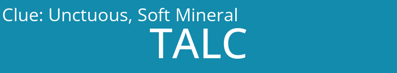 Unctuous, Soft Mineral