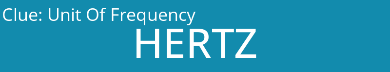 Unit Of Frequency
