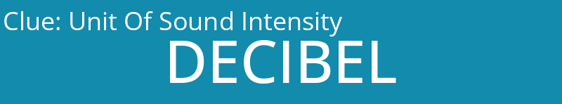 Unit Of Sound Intensity 
