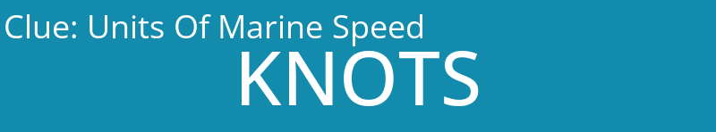 Units Of Marine Speed