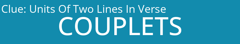 Units Of Two Lines In Verse