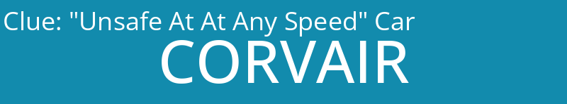 "Unsafe At At Any Speed" Car