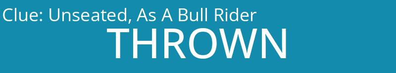 Unseated, As A Bull Rider