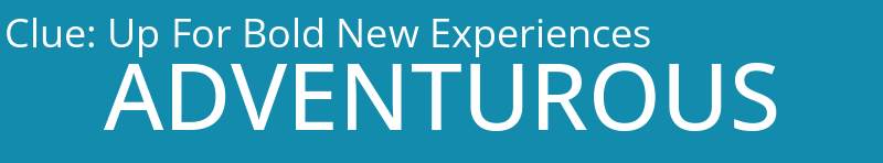 Up For Bold New Experiences