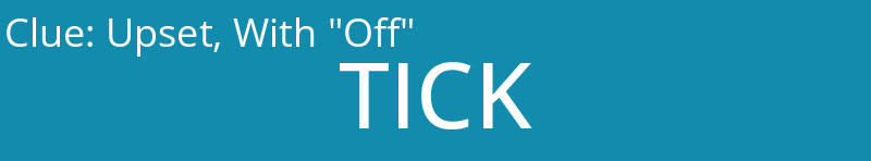 Upset, With "Off"