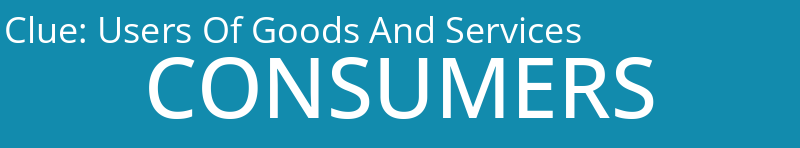 Users Of Goods And Services