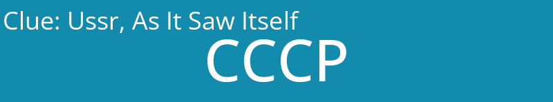 Ussr, As It Saw Itself