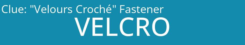 "Velours Croché" Fastener