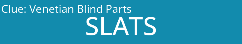 Venetian Blind Parts