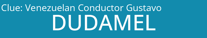 Venezuelan Conductor Gustavo