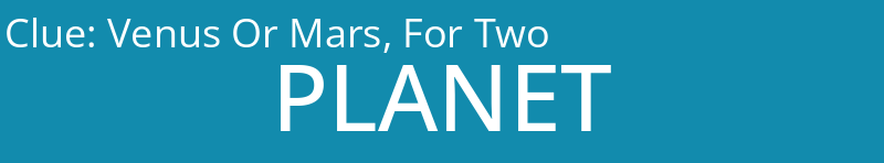 Venus Or Mars, For Two